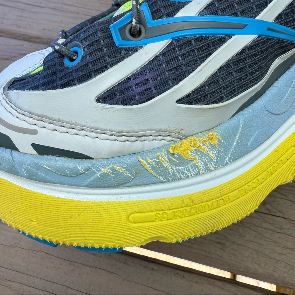 Hoka Mafate Origins trail running shoes in Goblin Blue and Diva Blue size 9 - Picture 11 of 14